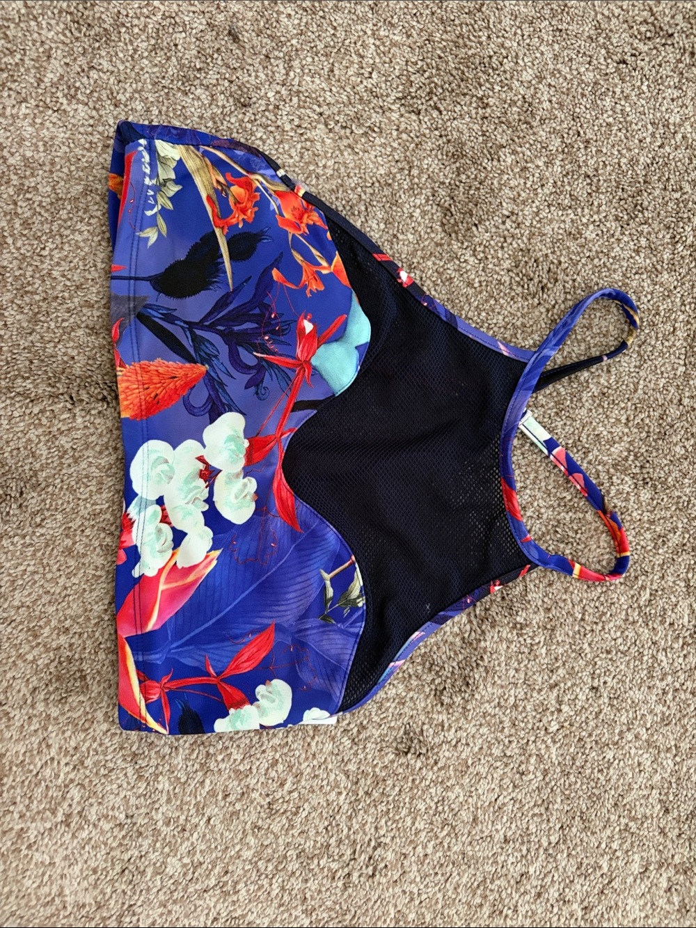 Athleta Floral Bikini Top